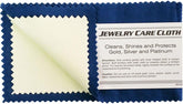 Jewelry Care Polishing Cloth for Silver, Gold, Brass & Jewelry – Restores Shine